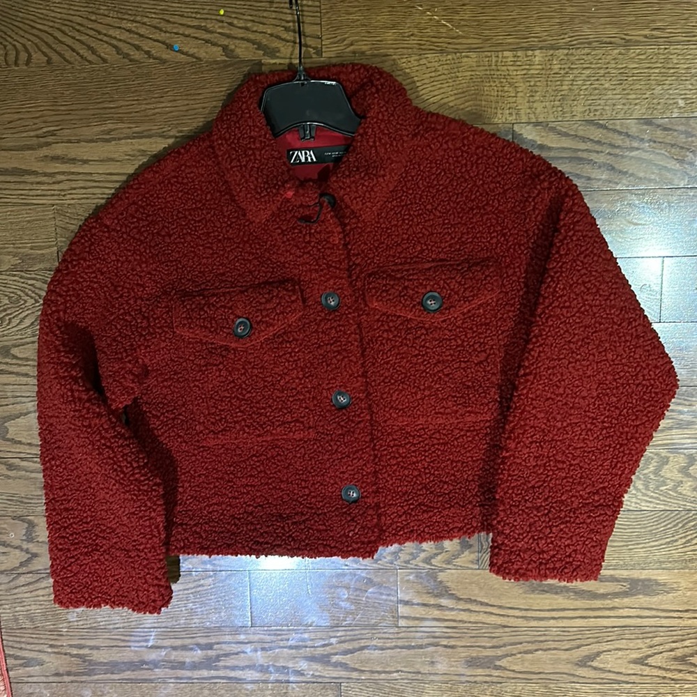 Zara double faced fleece jacket